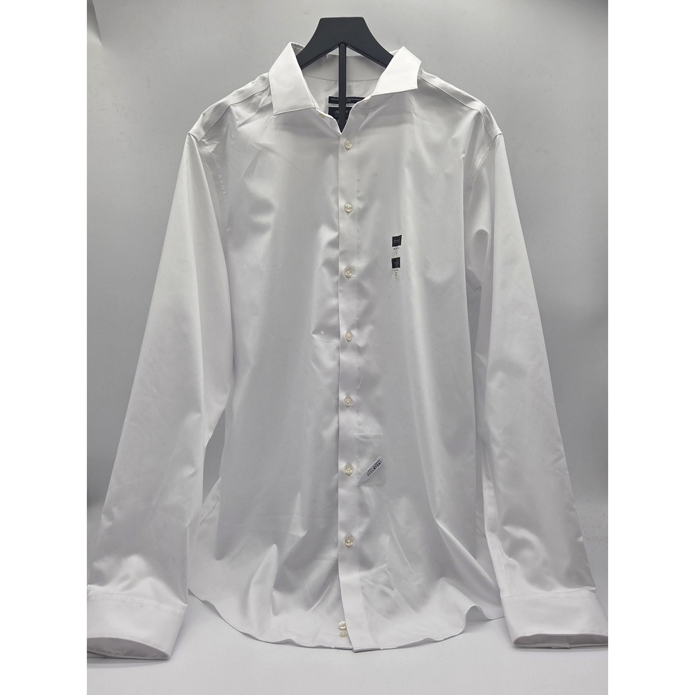 Awearness Kenneth Cole Men's XL Slim Tall White Stretch Shirt 101-762